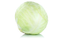 White and red cabbage vegetable isolated on a white background