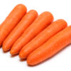 raw carrots isolated on white