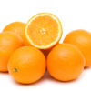 Two oranges isolated on the white background