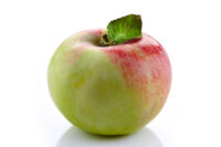 fresh apple on a white background